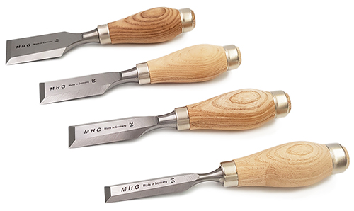 MHG - Set di scalpelli per legno con manico in legno - Metalworker