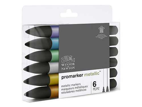 Promarker Metallic Set da 6 colori Winsor & Newton
